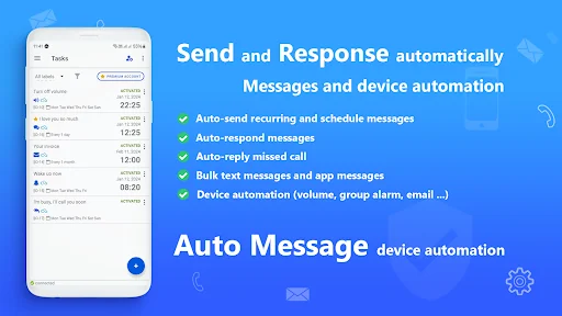 Auto Message: send SMS & reply