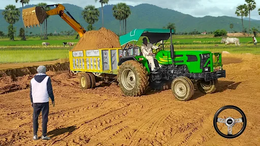 Real Tractor Trolley Simulator
