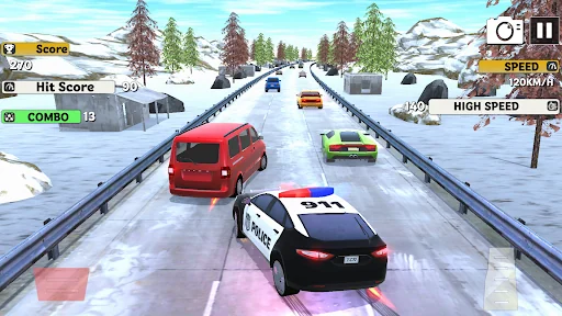 Highway Traffic Racing Car