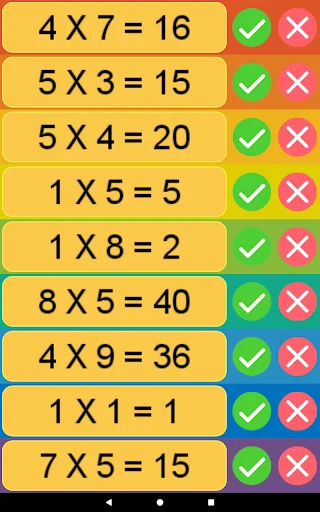 Kids True False - Math screenshot 2