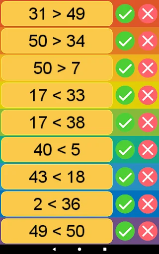 Kids True False - Math screenshot 3