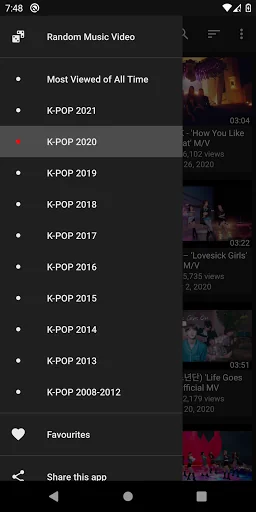 K-POP Tube - Popular & Recent screenshot 2