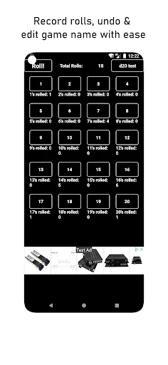 Roll Tracker - Dice D20