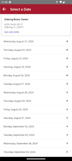 OneBlood Donor App screenshot 3