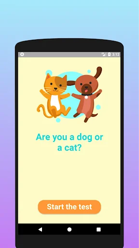 Are you a dog or a cat? Test screenshot 1
