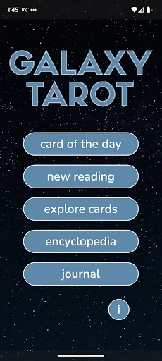 Galaxy Tarot screenshot 1