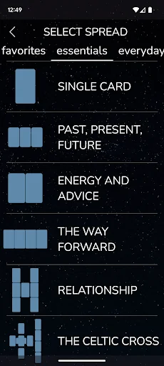 Galaxy Tarot screenshot 2