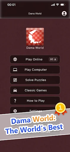 Dama World - Online Checkers