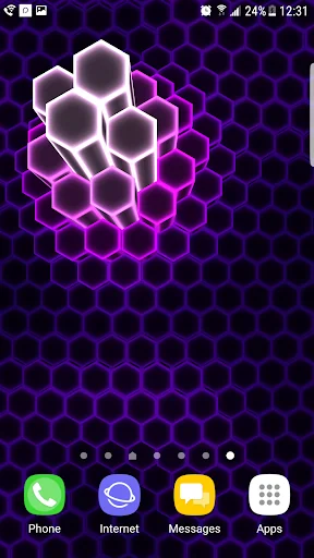 Hex Particles Live Wallpaper