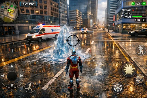 Snow Storm Superhero