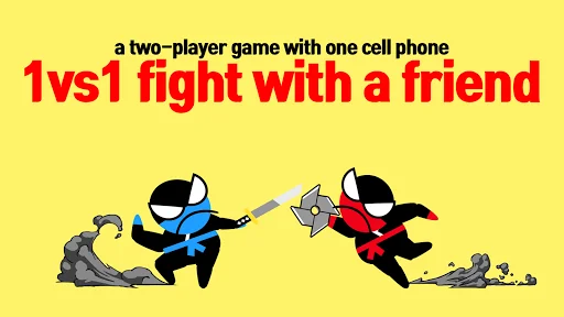 Jumping Ninja Battle 2 Player screenshot 1