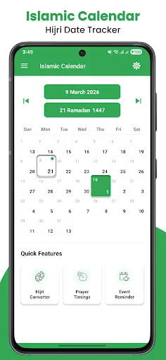 Islamic Calendar - Hijri Dates