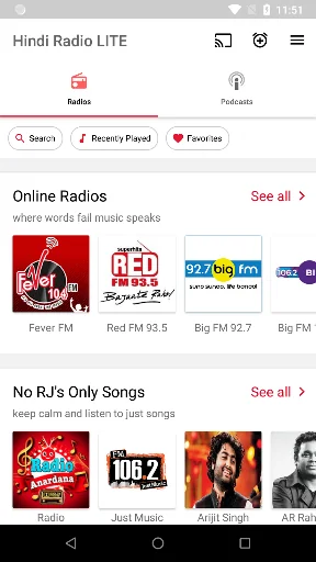 Hindi Radio: Bollywood FM, AIR screenshot 1