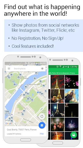 HINP: social networks on a map screenshot 1