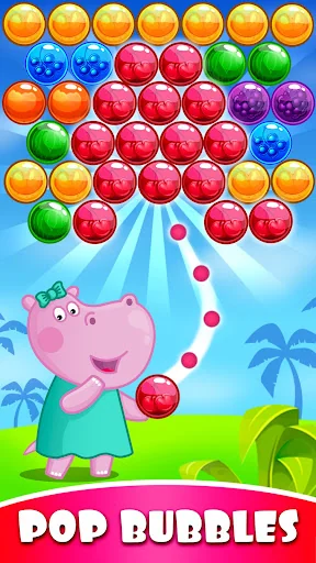Hippo Bubble Pop Game