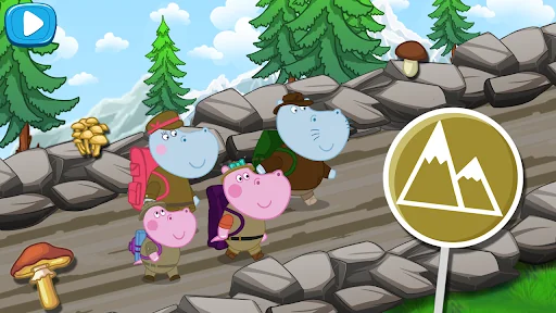 Hippo Family: Mountain Camping