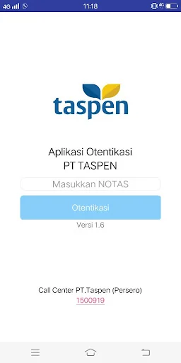 Taspen Otentikasi