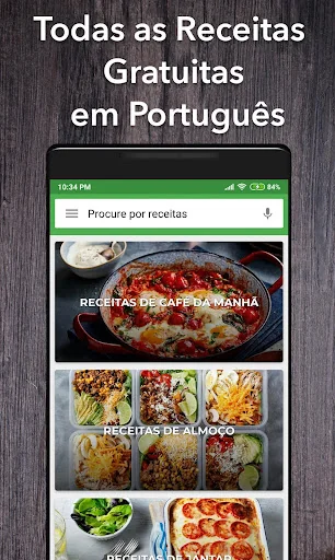 All recipes in Português screenshot 1