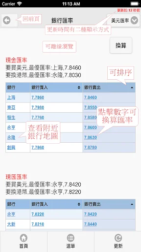 香港匯率網 screenshot 2