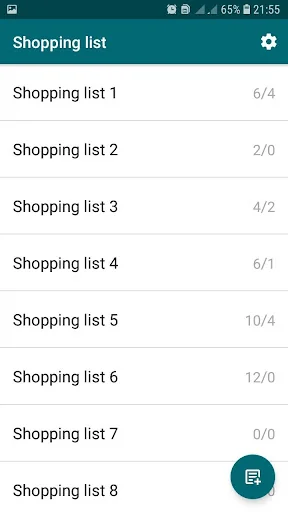 Shopping list. CheckList