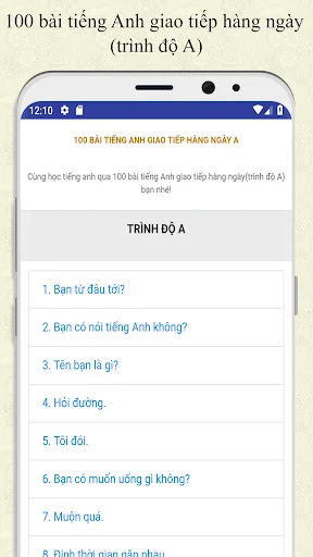 100 bài tiếng Anh giao tiếp A