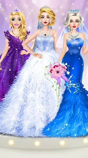 Ice Princess Wedding Dress Up screenshot 3