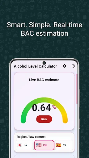 AlcoCalc: BAC Calculator screenshot 1