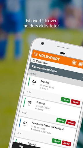 Holdsport - Hurtig tilmelding  screenshot 1