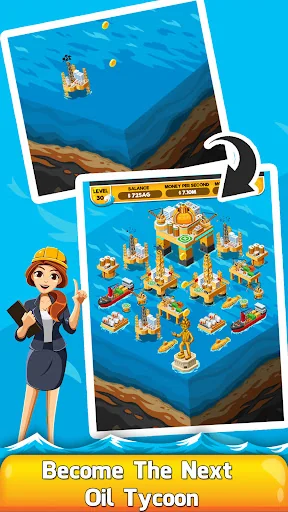 Oil Tycoon 2: Idle Miner Game screenshot 1