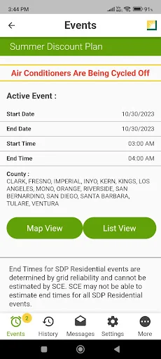 SCE DR Alerts screenshot 3
