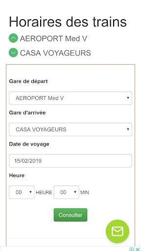 Schedules of Trains Morocco screenshot 1