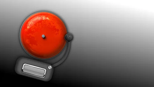Fire alarm siren bell