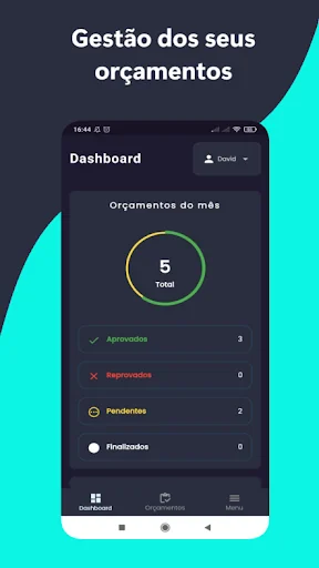 Orçamentos e Recibos - PDF