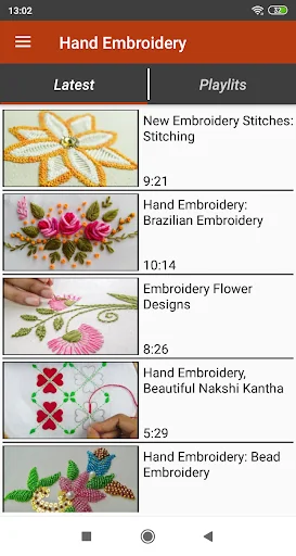 Learn Embroidery by hand Video