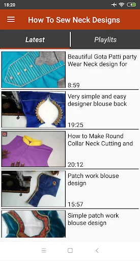 NeckDesign Cutting & Stitching