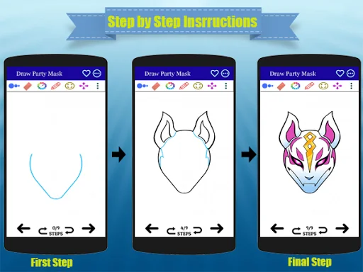 How to Draw Party Mask