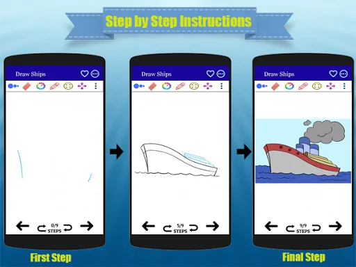 How to Draw Ship Step by Step