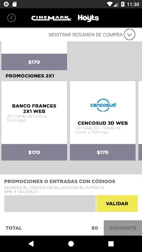 Cinemark Argentina screenshot 3