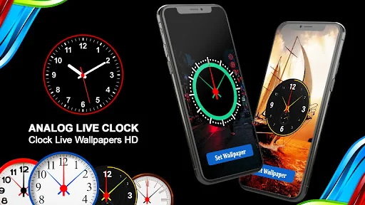 Smart Night Clock Wallpaper screenshot 1