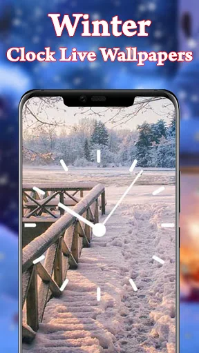 Winter Clock Live Wallpapers