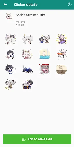 Honkai Stickers screenshot 2