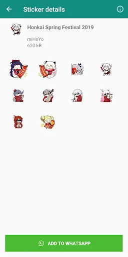 Honkai Stickers screenshot 4