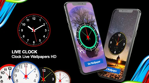 Analog Clock Wallpaper：3DClock