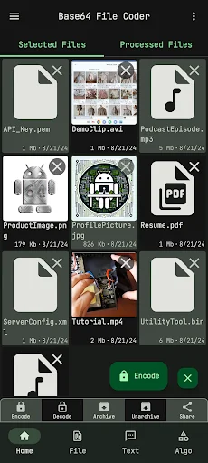 Base64 File Encoder Decoder