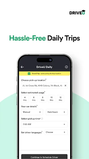 DriveU: Hire Driver for Car screenshot 4