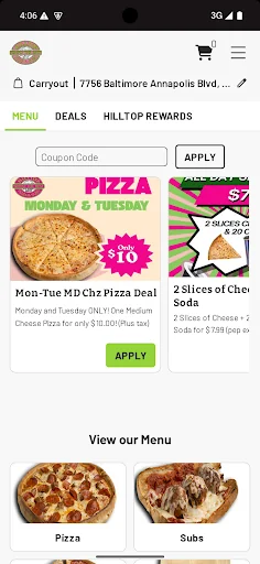 Hilltop Pizza & Subs screenshot 2