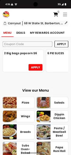 Papa Ronis Pizza and Ice Cream screenshot 2