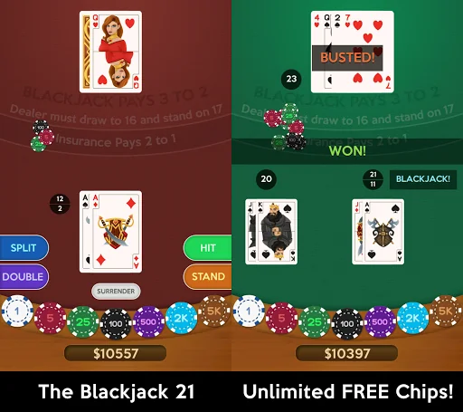 The Blackjack 21 - Card Game