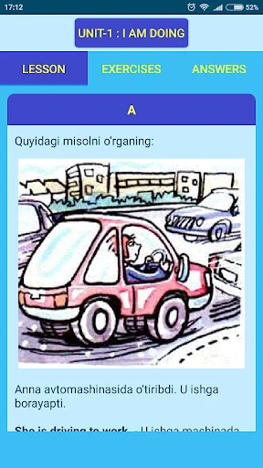 English Grammar for Uzbek Lear screenshot 2