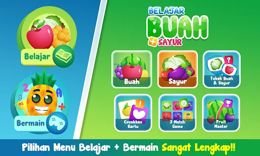 Belajar Buah dan Sayur TK PAUD